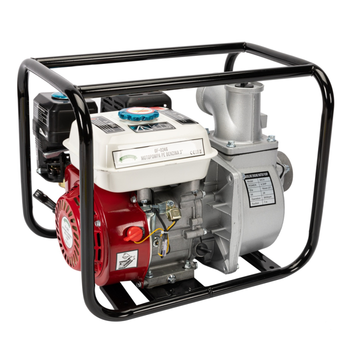 Motopompa Micul Fermier 6.5cp 196cc, benzina 4t, racord 3", debit 60000l/h [7]