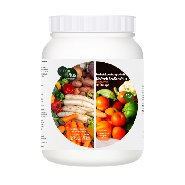 Pachetul Insecto- Fungicid și Îngrășământ Organic, pentru gradina BioPack Eco-Legume, 10 litri de apa [1]
