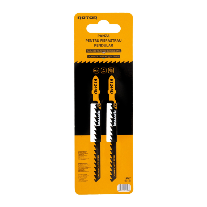 Panza fierastrau pendular pentru lemn, 100x75 mm Set 2 buc ROTOR RT244D [2]