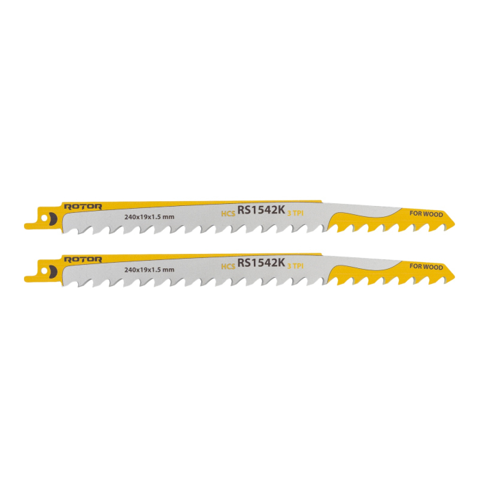 Panza fierastrau pendular pentru Lemn 240x19x1,5 mm Set 2 buc ROTOR RS1542K [1]