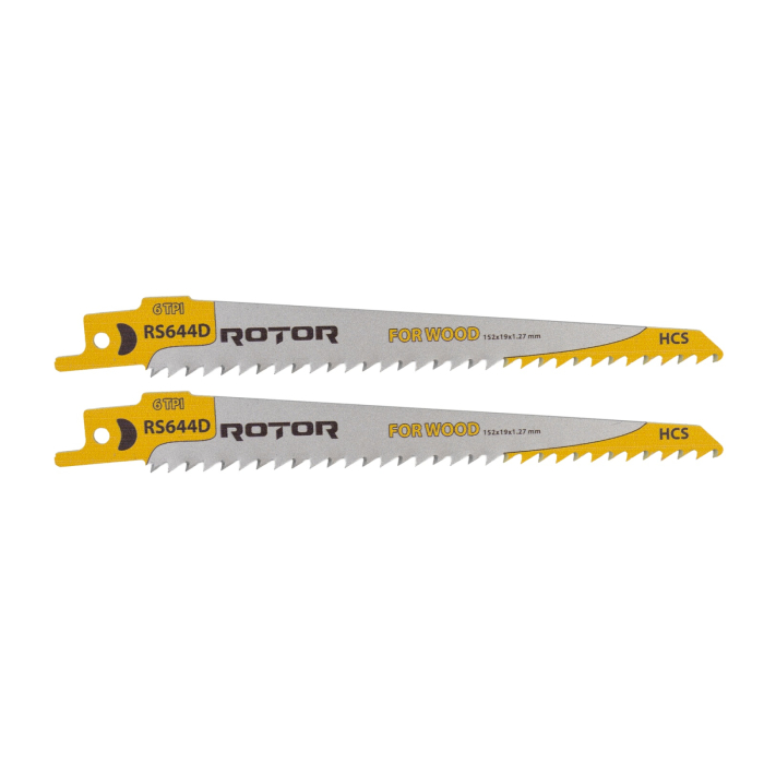 Panza fierastrau sabie pentru Lemn 152x19x1,27 mm Set 2 buc ROTOR RS644D [1]