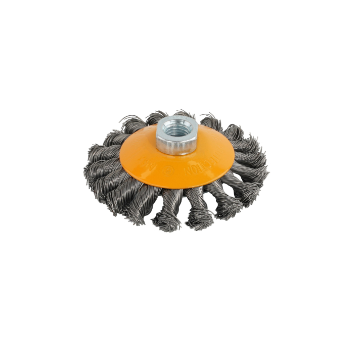 Perie de sarma conica cu noduri ROTOR 100mm M14 [1]