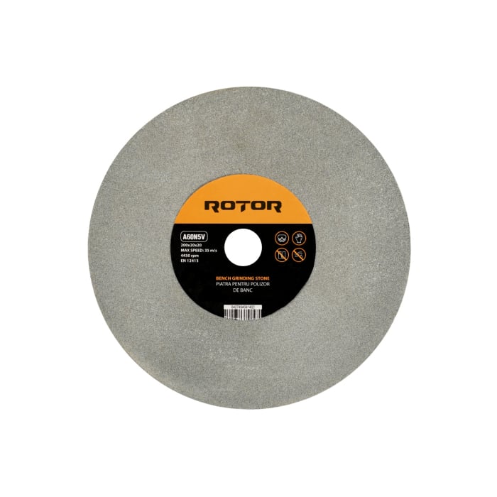Piatra pentru polizor de banc 200 x 20 x 20 mm P60 ROTOR [1]