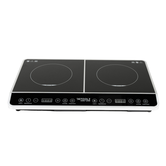 Plita ceramica dubla Detoolz, inductie, 3000W 8NT [2]