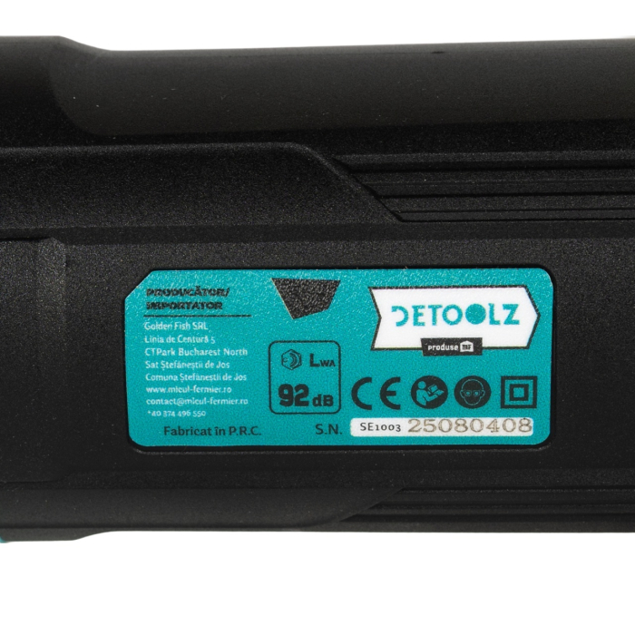 Polizor unghiular Detoolz, motor brushless 1300W, diametru disc 125mmm, variator de turatie [10]