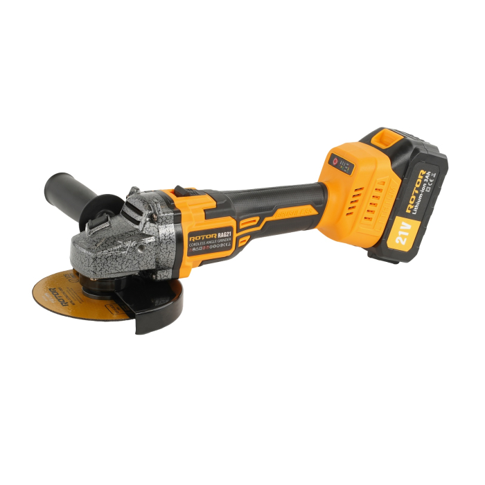 Polizor unghiular pe acumulator ROTOR RAG21 21V/3 Ah,820 W ,8500 rot/min,Brushless [2]