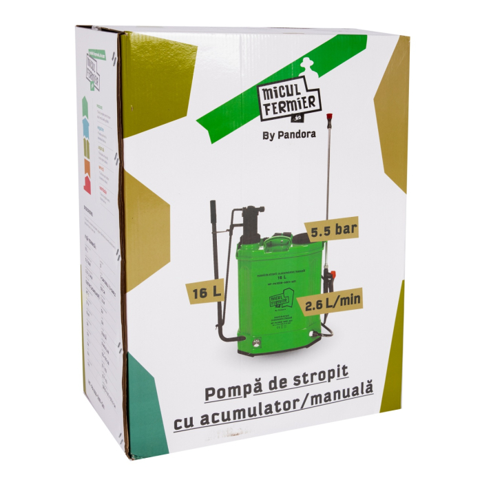 Pompa de stropit 2 in 1 ( acumulator si manuala), MF, Pandora 16L [5]