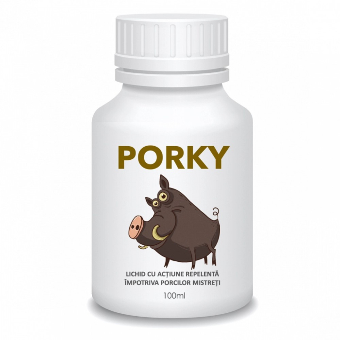 Porky, lichid cu acțiune repelentă împotriva porcilor mistreți [1]