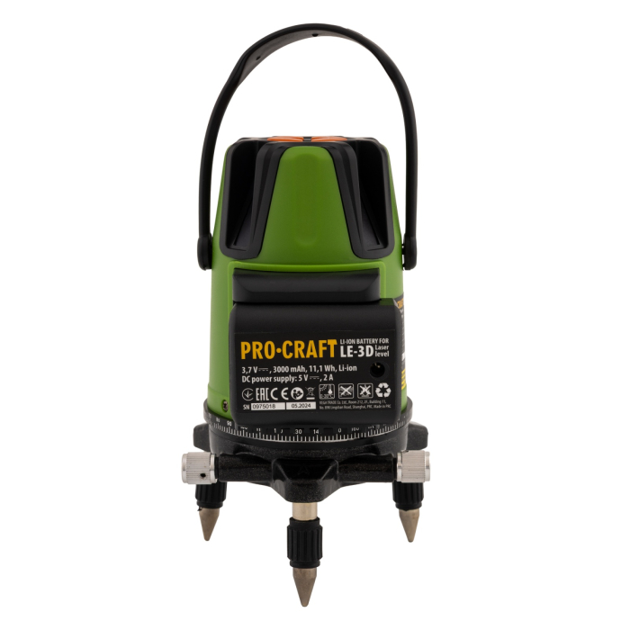 PROCRAFT LE-3D, Nivela laser [5]