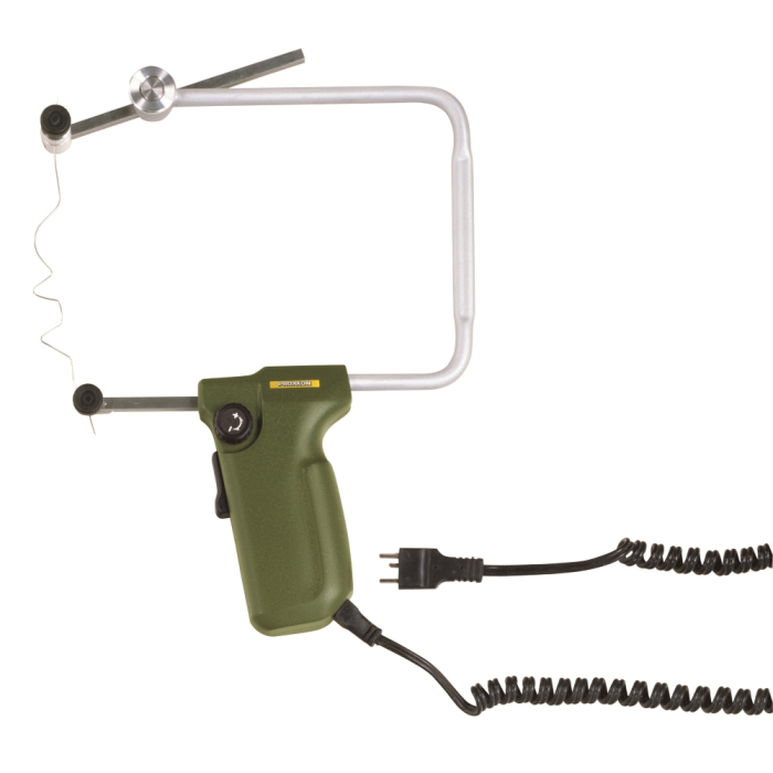 Proxxon 27082, Aparat pentru taiat cu fir cald THERMOCUT 12/E, max 200mm, fir maleabil, 12V, 60W, 150 - 350 °C, fara transformator, include 5 fire [2]