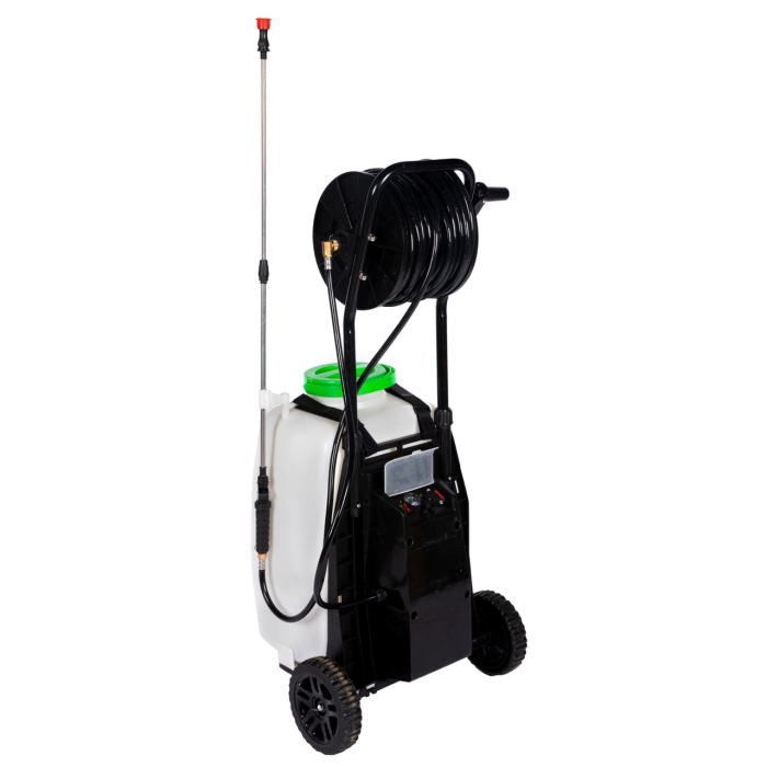 Pulverizator cu acumulator Micul Fermier, volum 40 litri, cu roti [15]