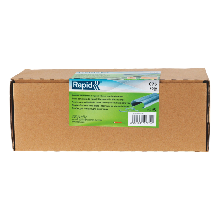 Rapid 40107760, set de 6000 inele pentru gard din aluminiu, C75, diametru 6-18 mm [2]