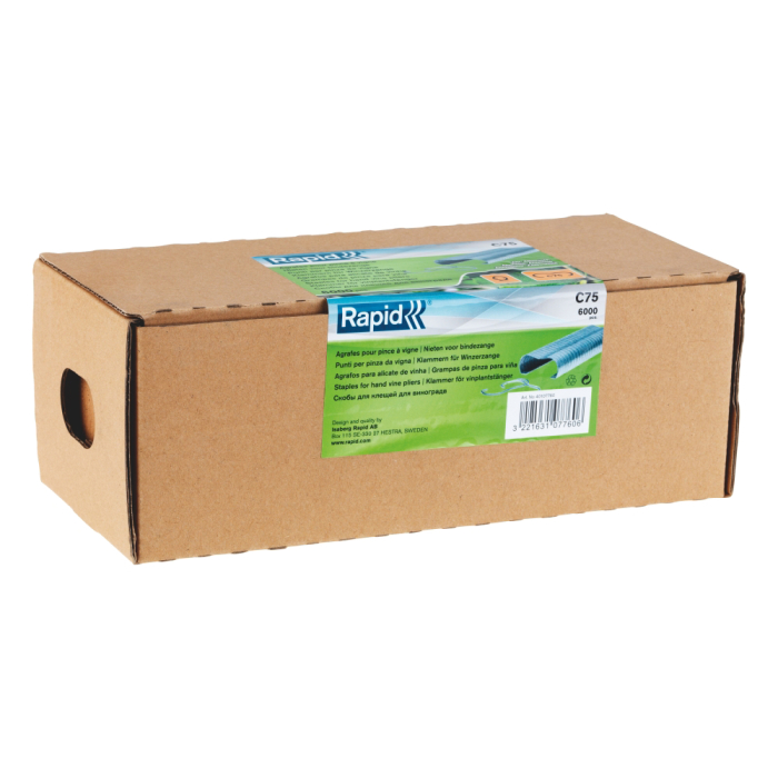 Rapid 40107760, set de 6000 inele pentru gard din aluminiu, C75, diametru 6-18 mm [1]