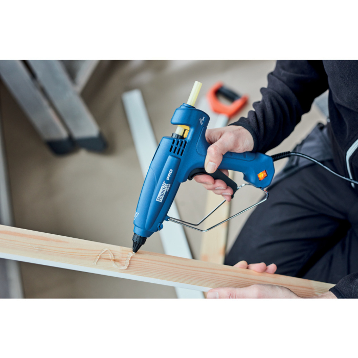 Rapid 5000326, Pistol profesional GlueGun PRO EG320, albastru, max 120W, debit 1000g/h, 195°C, functional cu batoane de 12 mm [3]