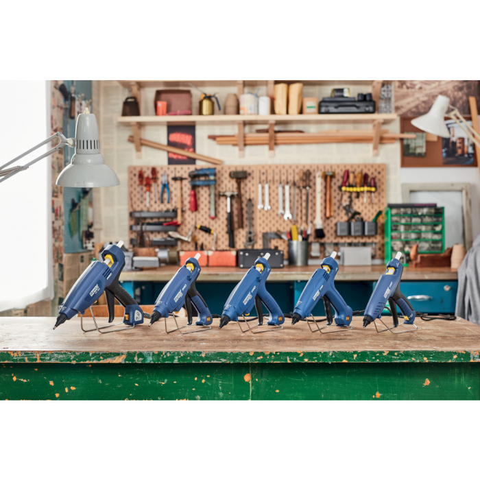 Rapid 5000328, Pistol industrial GlueGun PRO EG360, albastru, max 300W, debit 1800g/h, 120 - 230°C reglabila, duze detasabile, functional cu batoane de 12mm [7]