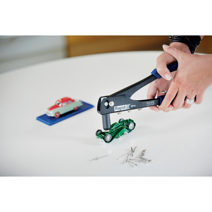 Rapid 5000523, Cleste pop nituri Hobby RP10 cu 4 capete nituire interschimbabile, 3.2/4.0/4.8mm [6]