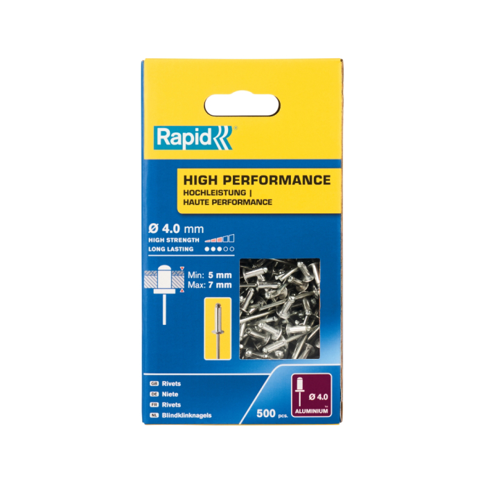 Rapid 5001433, set 500 de nituri high performance, Ø4.0 x 10 mm [2]