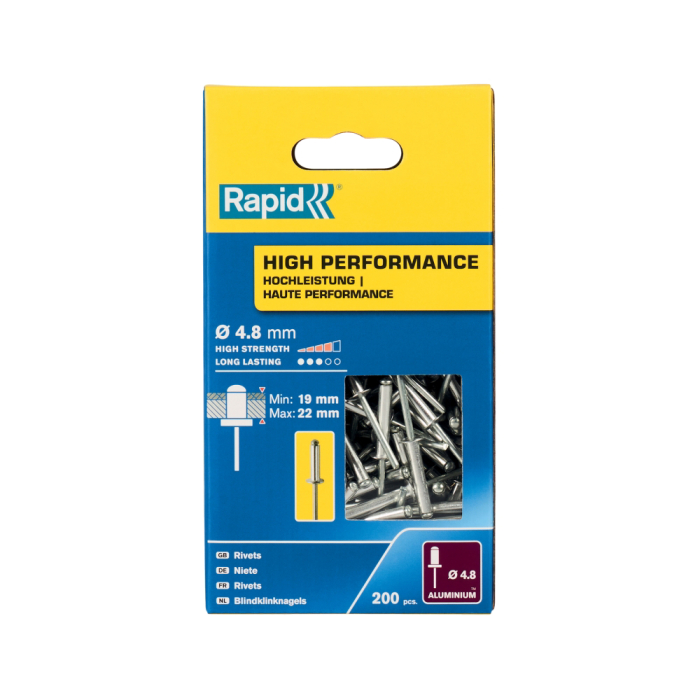 Rapid 5001440, set 200 de nituri high performance, Ø4.8 x 25 mm [2]