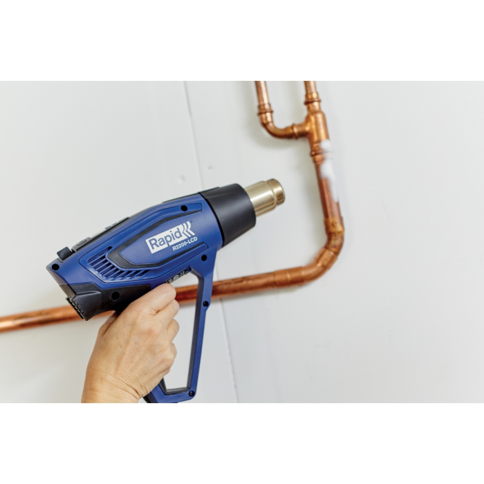 Rapid 5001448, Pistol cu aer cald R2200-LCD, 2200 W, LED, LCD, 3 trepte temperatura si debit, 250 - 500 l/min, 50-650 °C [7]