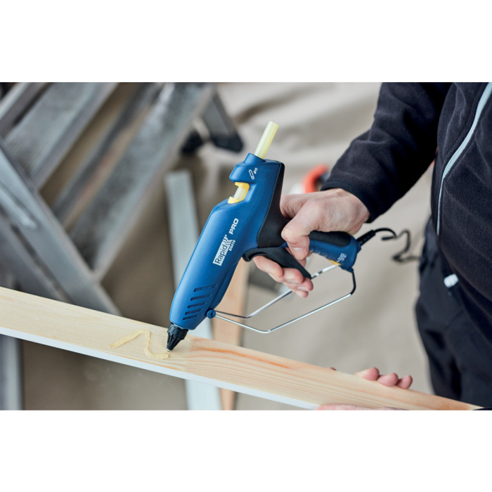 Rapid 5001490, Pistol profesional GlueGun PRO EG313, albastru, max 100W, debit 900g/h, 195°C, functional cu batoane de 12 mm [4]