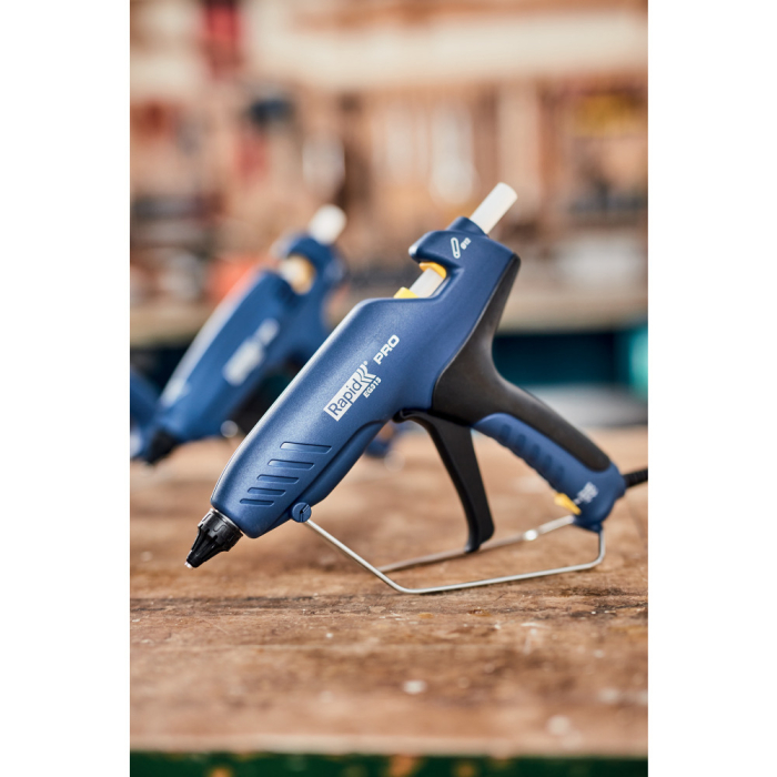 Rapid 5001490, Pistol profesional GlueGun PRO EG313, albastru, max 100W, debit 900g/h, 195°C, functional cu batoane de 12 mm [14]