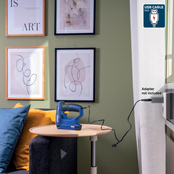 Rapid 5001496, Capsator electric cu acumulator BTX10, functional cu capse No.53, 4-10mm [9]