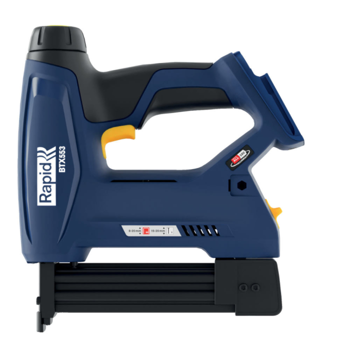 Rapid 5001509, P4A, Pistol capsator cu acumulator (doar corpul) BTX553, functional cu capse No.53 si cuie No.8, Bosch Power for All Alliance [2]