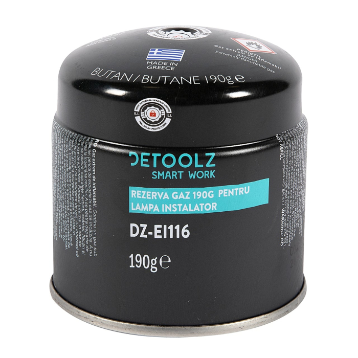Rezerva gaz Detoolz 190g, cu valva [2]