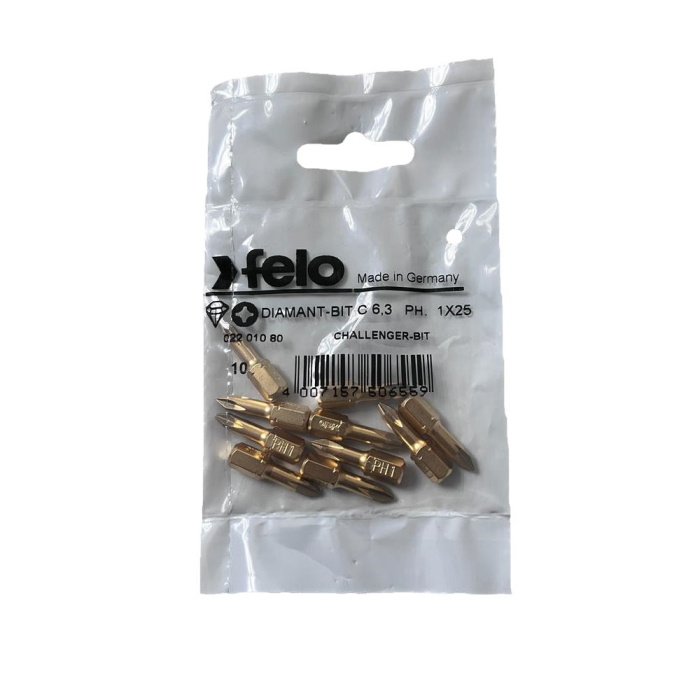 Set 10 biti Felo, seria Diamantati profil Philips, C6.3, PH1, 25mm [1]