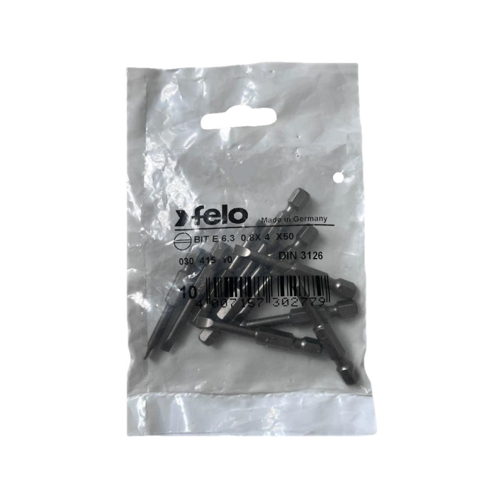 Set 10 biti Felo, seria Industrial profil Drept, E6.3, 4.0x0.8mm, 50mm [1]