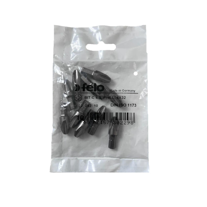 Set 10 biti Felo, seria Industrial profil Philips, C6.3, PH4, 32mm [1]