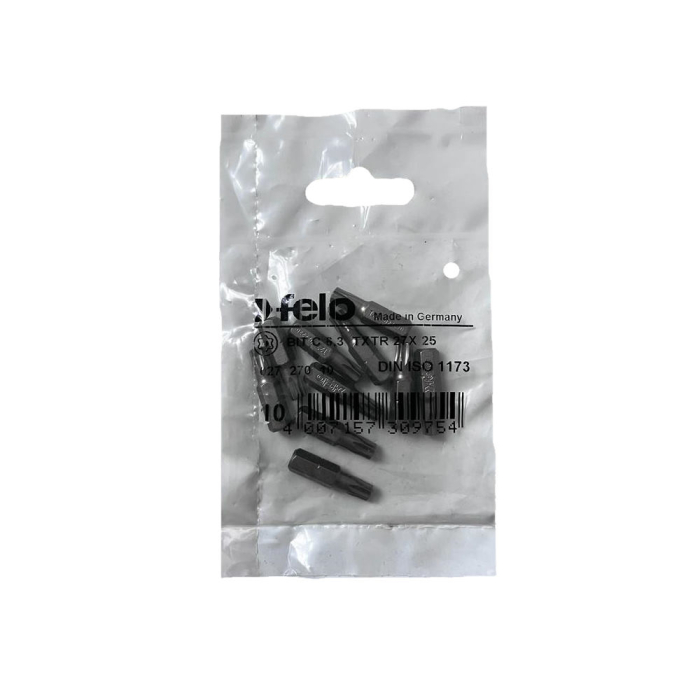 Set 10 biti Felo, seria Industrial profil Torx TR, C6.3, TTX27, 25mm [1]