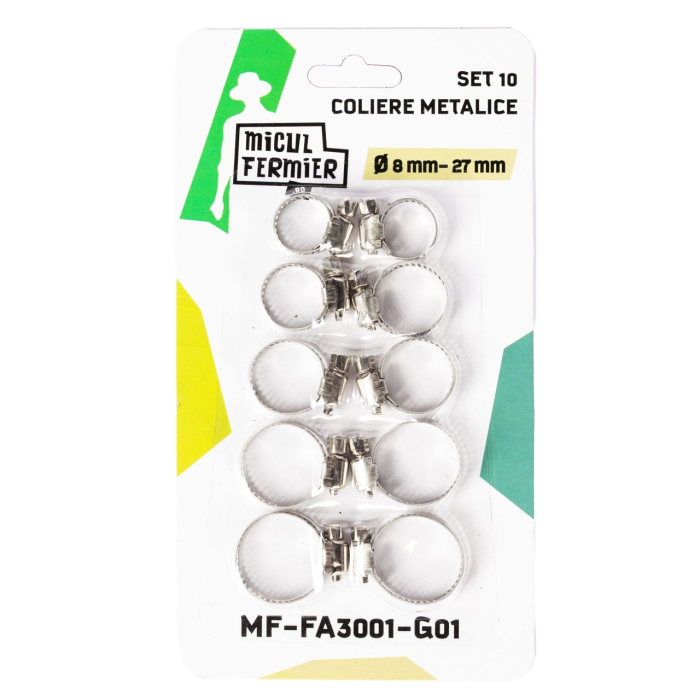 Set 10 Coliere Metalice Micul Fermier Ø8mm-27mm [3]