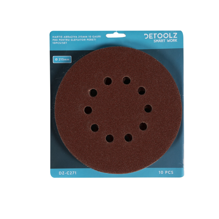 Set 10 hartie abraziva P80 10gauri 215mm [4]