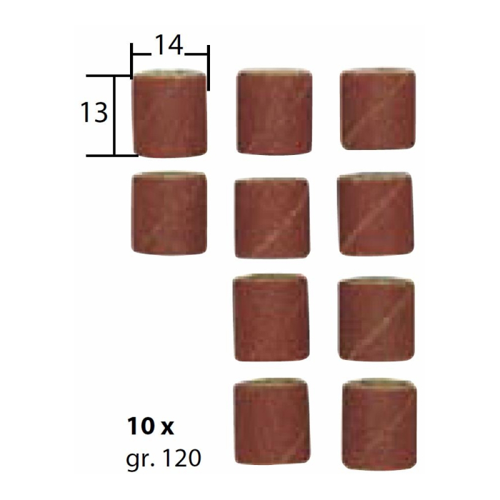 Set 10 tamburi din corindon pentru slefuire, 14mm, GR120, Proxxon 28979 [2]