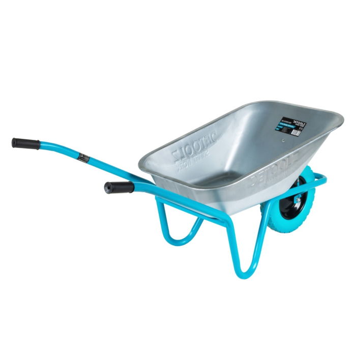 Set 10buc roaba metalica 85L otel zincat roata PU [5]