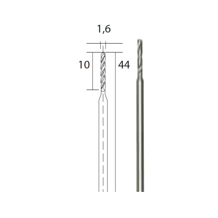 Set 3 burghie HSS, 1.6mm, Proxxon 28858 [2]