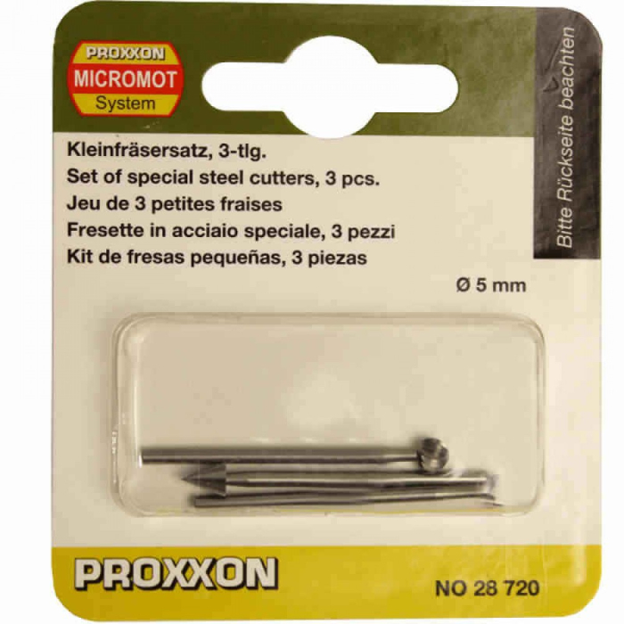 Set 3 freze din aliaj de otel-wolfram-vanadiu, Proxxon 28720 [3]
