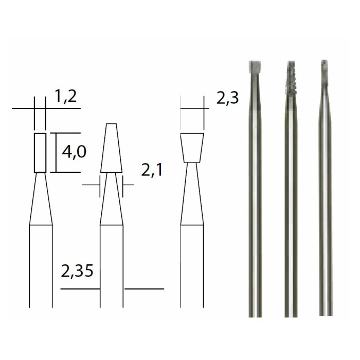 Set 3 freze din Tungsten-Carbid,Proxxon 28752 [2]