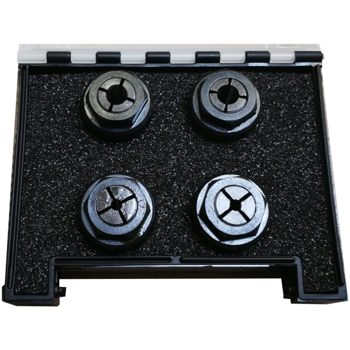 Set 4 bucsi elastice, 3, 6, 1/8', 1/4' AMB (kress) cu piulite [2]