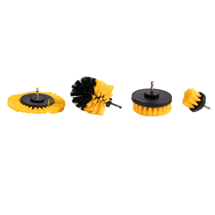 Set 4 perii curatat cu tija/adaptor pentru bormasini [2]