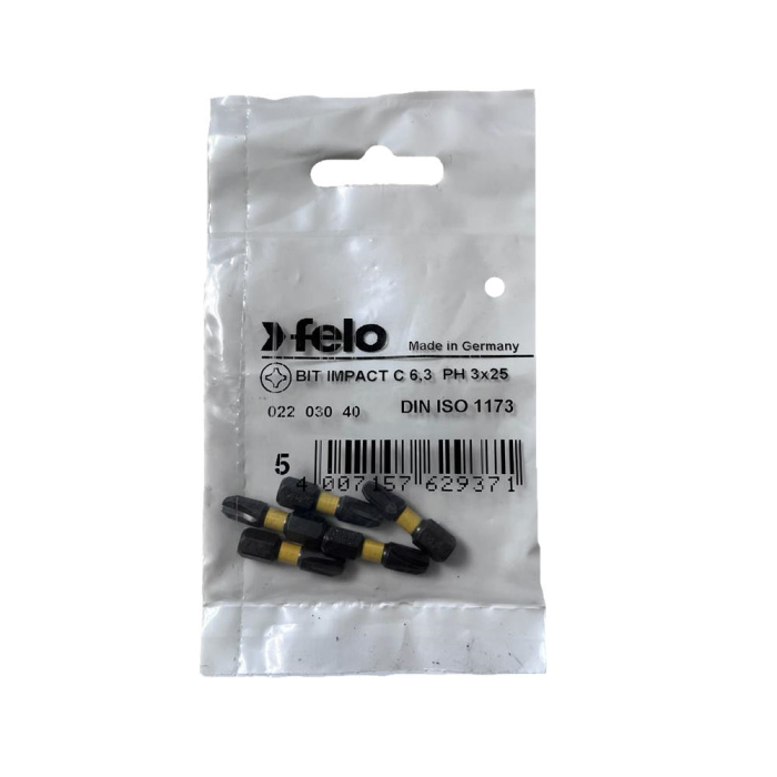 Set 5 biti Felo, seria Impact profil Philips, C6.3, PH3, 25mm [1]