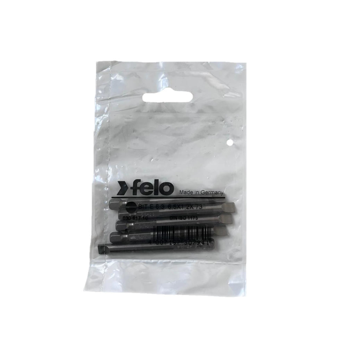 Set 5 biti Felo, seria Industrial profil Drept, E6.3, 6.5x1.2mm, 73mm [1]
