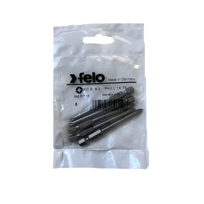 Set 5 biti Felo, seria Industrial profil Philips, E6.3, PH1, 73mm [1]