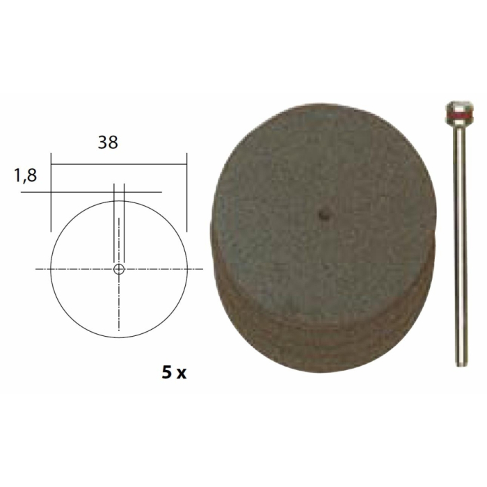 Set 5 discuri din corindon, 38mm, Proxxon 28820 [2]