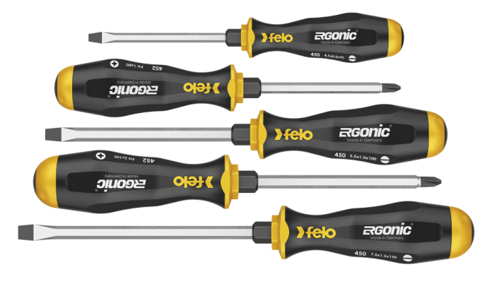 Set 5 surubelnite mecanice, Felo Ergonic 450, SL | PH, 5 piese [1]
