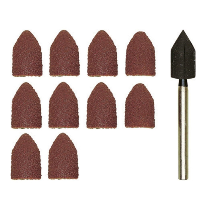 Set ax si tamburi conici, din corindon, 9x13mm, GR80 si GR150 , Proxxon 28987 [1]