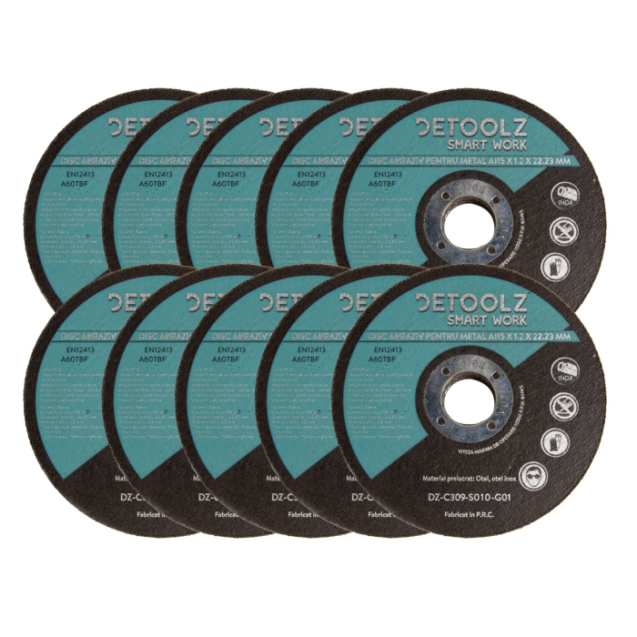 Set disc abraziv pentru metal 115 mm (10/set) [3]