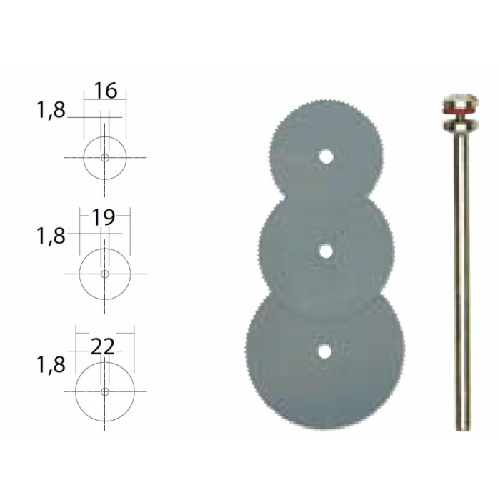Set discuri debitoare din otel elastic, Proxxon 28830 [2]