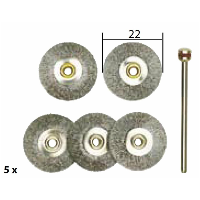 Set discuri din otel, 22mm, Proxxon 28952 [2]
